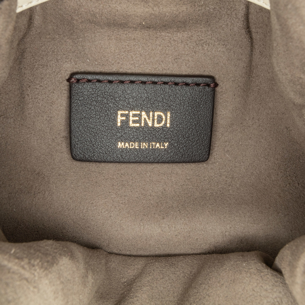 Pre-Loved Fendi Mini Zucca Suede F is Fendi Mon Tresor Bucket - Picture 6 of 9
